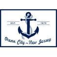 thumbnail image 4 of Ocean City, New Jersey, Blue and White Anchor (1000 Piece Puzzle, Size 19x27, Challenging Jigsaw Puzzle for Adults and Family, Made in USA), 4 of 4