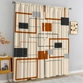 thumbnail image 6 of Mid Century Blackout Curtains, Retro Square Design Modern Living Room Bedroom Window Door Curtains, Couple Privacy Filter Light Window Drapes for Farmhouse Apartment Home Decor-W84xL84in, 6 of 6
