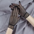 thumbnail image 4 of Simple Fishnet Gloves For Bridal Event Stretchable Short Gloves Mesh Sunproof Handwear for Wedding and Theme Occasion, 4 of 9