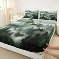 thumbnail image 3 of Feelyou Teen Wildlife Duck Queen Sheet Sets, Farmhouse Nature Scenery Bed Set, 4pcs, 3 of 7