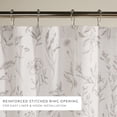 thumbnail image 3 of Cotton Blend Floral Print Shower Curtain by Comfort Canopy, 72" x 72", Gray, 3 of 5