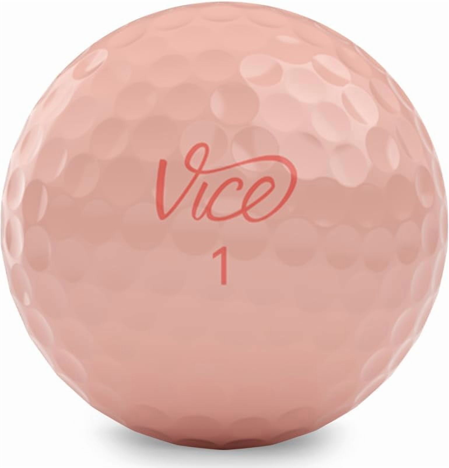 Vice Golf PRO Soft HUE Golf Balls Peach Parfait 12pack