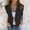 Black, variant on My Items Womens Blazer Jackets Fall Casual Blazers Open Front Short Sleeve Turndown Collar Solid Button Work Office Blazer Tops