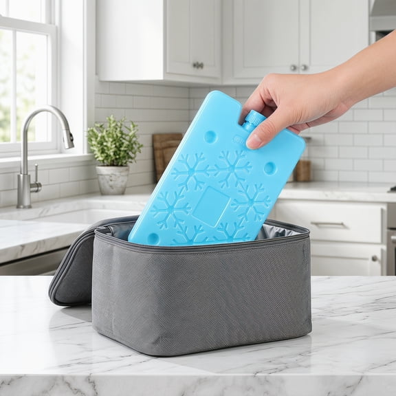 RENACLIPY 4-Pack Large Reusable Ice Packs for Coolers, Light Blocks with Advanced Cooling Technology for Chill