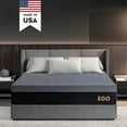MLILY Ego Black 10 inch Queen Mattress, Cooling Gel Memory Foam