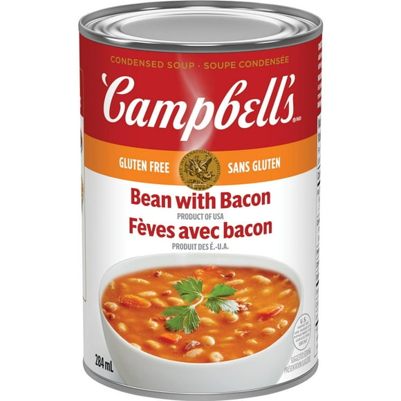 Campbell's® Condensed Bean with Bacon Soup, Shelf Stable, Condensed Soup, 284 mL