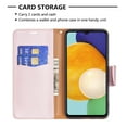 thumbnail image 5 of Allytech Galaxy A13 5G Wallet Case, Galaxy A13 5G Case, PU Leather Folding Stand Shockproof Hand Strap Flip Cover TPU Inner Cards Holder Wallet Case Cover for Samsung Galaxy A13 5G, Pink, 5 of 5