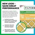 thumbnail image 3 of Filterbuy 18x20x4 Air Filter MERV 11 Allergy Defense, Pleated HVAC AC Furnace Filter Replacement, 6-Pack, 3 of 9
