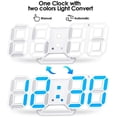 thumbnail image 5 of Wall Clock Digital Alarm Digital Wall Led Number Time Alarm Clock,blue, 5 of 5