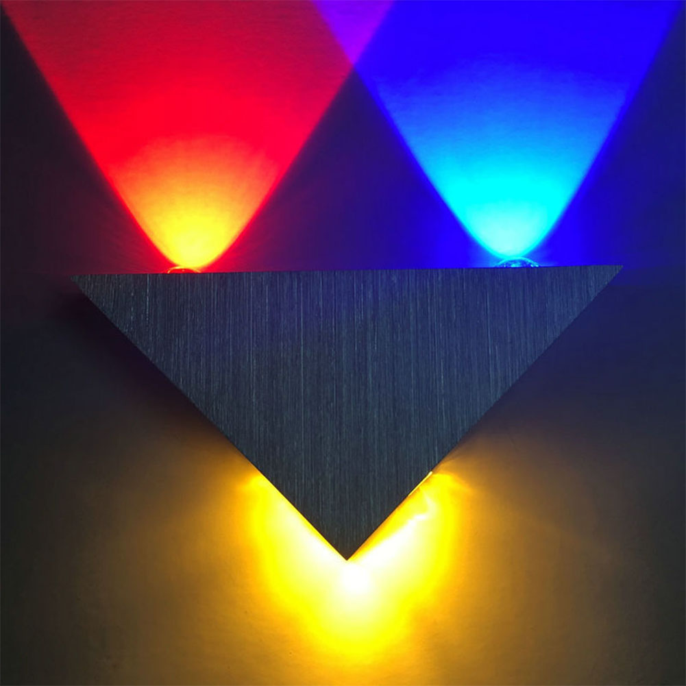 wall triangle lights