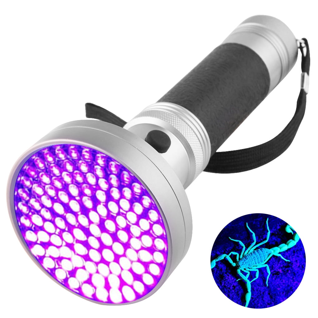 1Pc 9-100 LED UV Violet Purple Light Flashlight Outdoor Torch Inspection Light. 