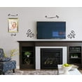 thumbnail image 4 of 5pc Curly Doodle Swirls Wall Art Stickers Vinyl Decals Home Décor Black, 4 of 6