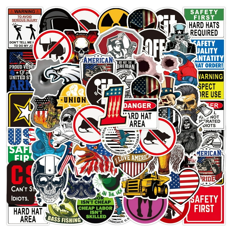 Construction hard hotsell hat stickers