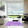 thumbnail image 6 of Ahgly Company Indoor Rectangle Patterned Violet Purple Area Rugs, 6' x 9', 6 of 6