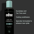 Edge Mens Cooling Shave Gel, 7 Oz, Eucalytpus & Tea Tree Scent, Foaming