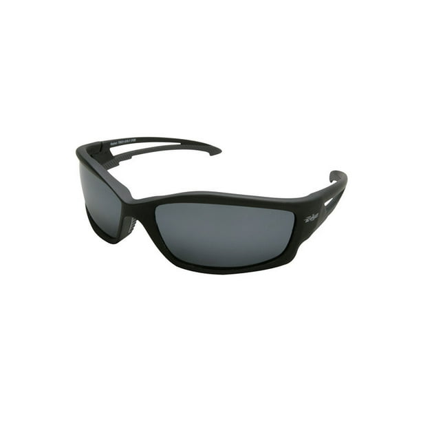 Edge Eyewear Kazbek Polarized Safety Glasses Black Lens Black Frame 1