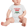 thumbnail image 2 of Everyone Loves a Nice Hungarian Boy Cute Baby Bodysuit Newborn Clothes Outfits (White, 3-6 Months), 2 of 5