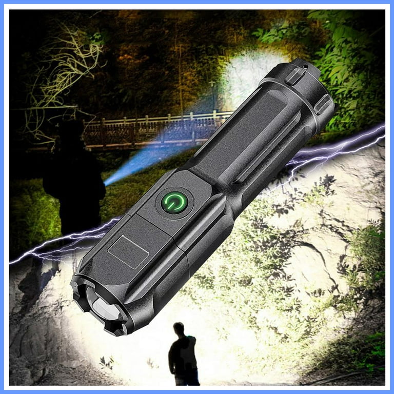 MODOAO 3pack Super Bright Flashlights High Lumens LED Flashlight With  Zoomable Beam - Mini Flashlights for Camping, Hiking, Dog Walking -  Powerful