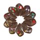thumbnail image 4 of 10 Uds. Fundas de cabeza de hierro de Golf patrones bordados cuero PU para planchas de palos de Golf Café kusrkot cubiertas de cabeza de hierro de golf, 4 of 8
