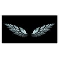 thumbnail image 2 of Ailes d'Ange sur Fond Noir - Impression sur Toile Abstraite, 2 of 3