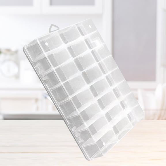 AURARMLET Small Earring Box Jewelry Storage Box Transparent Plastic for Women 1Pcs Display