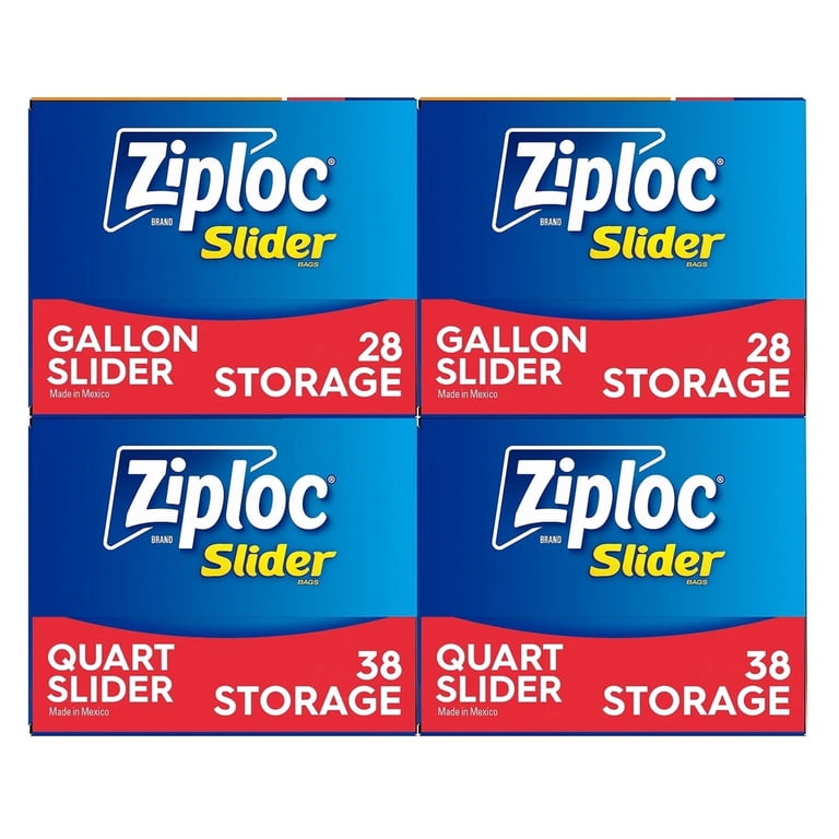 Ziploc, Freezer Bags, Variety Pack, 132 Count, BPA-Free, Reusable