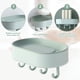 thumbnail image 3 of Jabonera colgante para baño, sin perforaciones, con ganchos, 3 of 7