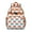 Orange-4, variant on Boho Dog Aesthetic Students Backpack Minimalist Canine Print with Geometric Patterns for School