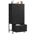 thumbnail image 6 of 1/2Pcs Storage Chest of Drawers, 4-Unit Fabric Drawers, Solid Metal Frame, Wooden Top for Entryways, 6 of 16