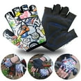 thumbnail image 2 of Guantes de bicicleta para niños Niños Niñas Medio dedo Ciclismo Patinaje, 2 of 7