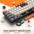 thumbnail image 5 of Teclado Mecanico Inalambrico MAGIC REFINER RK68 Bluetooth 2.4GHz 68 Teclas Switch Rojo Hot Swap, 5 of 5