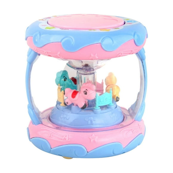 YANGHONGY Infant Toy Carousel Hand Drum Light Music Early Education Children's Toy