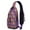 Purple-1, variant on Crossbody Sling Backpack for Women Men Snail Shell with Pink on Purple Background Shoulder Sling Crossbody Casual Chest Bag for Travel Sports Running Hiking
