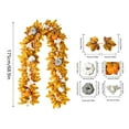 thumbnail image 3 of 68.9Inch Fall Garland with Pumpkins and Maple Leaves,Autumn Thanksgiving Halloween Decor for Home Indoor Outdoor,Fireplace Mantle,Front Door,Table,Stairs,Porch Farmhouse Seasonal Party Decoration, 3 of 5