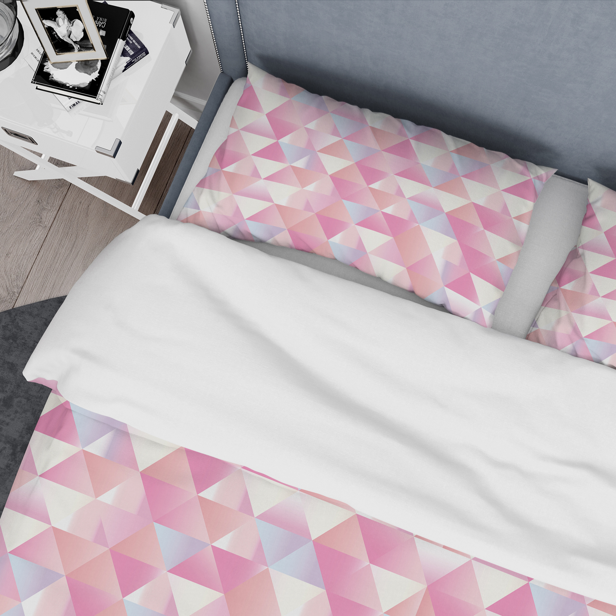 Designart 'Diamond Retro VI' Mid-Century Modern Duvet Cover Set