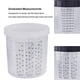 thumbnail image 4 of 600ml Disposable Paint Cup with Connector Sprayer Cup Paint Mixing Cup Type H/O Quick Cup Spraying 16X1.5MM Internal, 4 of 5