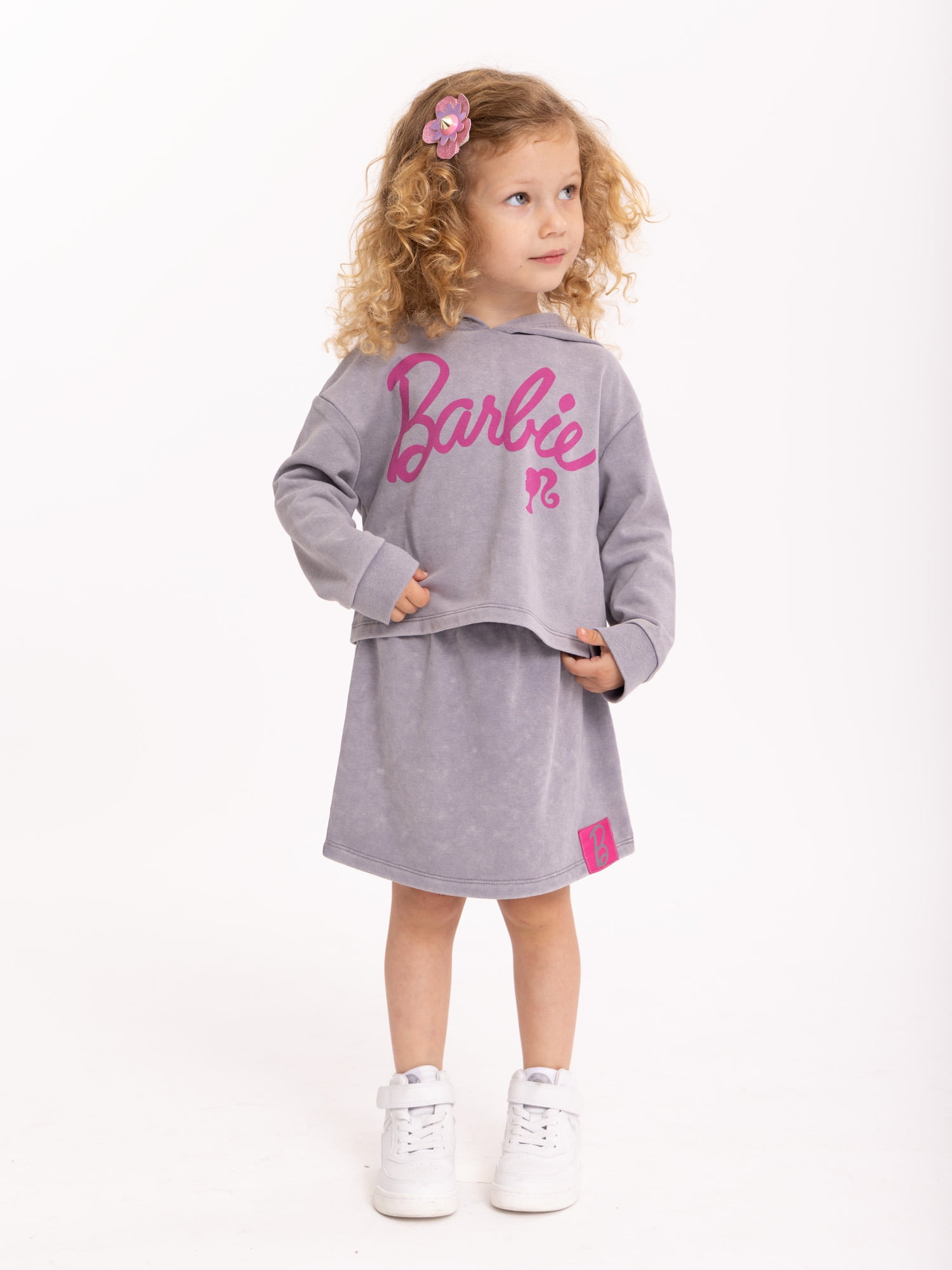 Barbie Toddler Girls Hoodie and Skirt Set, 2-Piece, Sizes 2T - 5T