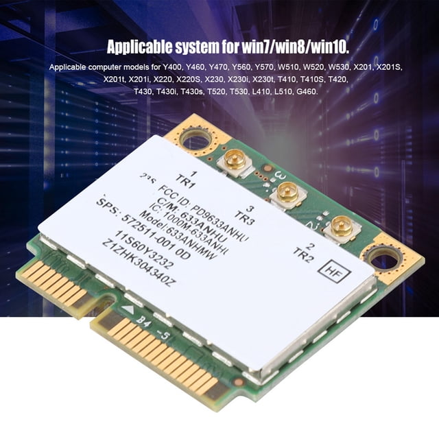 633ANHMW Card N Card for Thinkpad T420S T420i, High Speed Dual Band Adapter for Win7 Win8 Win10 Laptops