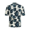 thumbnail image 4 of Eashery Mens Shirts Turndown Collar short sleeve Mens Tops Casual White 5XL, 4 of 5