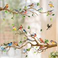thumbnail image 1 of stickers Fentre Rencontre D'oiseaux Electrostatique I Dcoration De Fentres Autocollants Branche D'arbre Plantes Fleurs T I Stickers Vitre Salon Et, 1 of 5