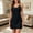 Black, variant on Women's Casual Short Nightgown for Summer Sleepwear Soft Cotton
