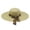 Beige, variant on VLOOCKLW Hand Woven Straw Beach Hat for Women Fashion Summer Travel Sun Hat Lightweight Breathable Seaside Vacation Casual Cap