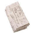 thumbnail image 2 of Saro Lifestyle Old Fashioned Script Print Design Napkin - Set of 4, 2 of 3