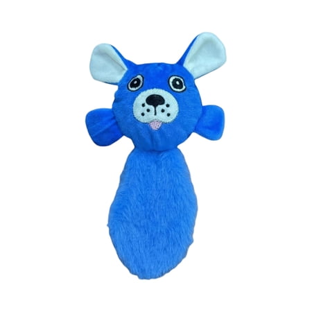 Dog Heartbeat Toys for Puppy Plush Interactive Toys Figures Puppy Chew Toys for Oral 11X7 In Blue 1 Pc Stuffed Dog Plush