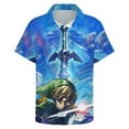 thumbnail image 3 of The Legend of Zelda Mens Hawaiian Shirt Short Sleeve Button Down Shirts Tropical Summer Beach Shirts, 3 of 7