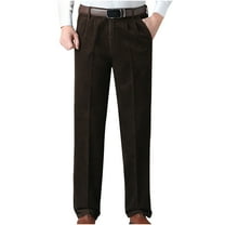BSDJILFG Dress Pants for Men Relaxed Fit Business Casual Straight Leg Fleece Lined Office Work Golf Pants,S-5XL