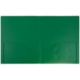 thumbnail image 5 of JAM Paper Heavy Duty Plastic Two Pocket Presentation Folders, Green, 6 Pack, 5 of 5