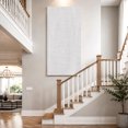 thumbnail image 4 of Canvas Wall Art, White Burlap Texture Framed Canvas Prints for Living Room Hallway, Farmhouse Vintage White Oversized Gallery Wrapped Wall Decor for Home Office, Gifts, 30"x60" Ship Next Day, 4 of 9