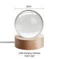 thumbnail image 2 of Luz de noche de bola de cristal para niños con base de luz LED cálida y cable USB, regalo de cumpleaños para adolescentes, niños y niñas, 8 cm, constelación, 2 of 5