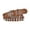 Khaki, variant on Men's Stylish Studded Punk Rock Belt with Metal for Hop Fashion and Everyday Wear White One Size